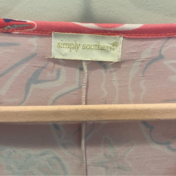 Simply Southern Pink and Blue Floral Dress - Picture 2 of 8